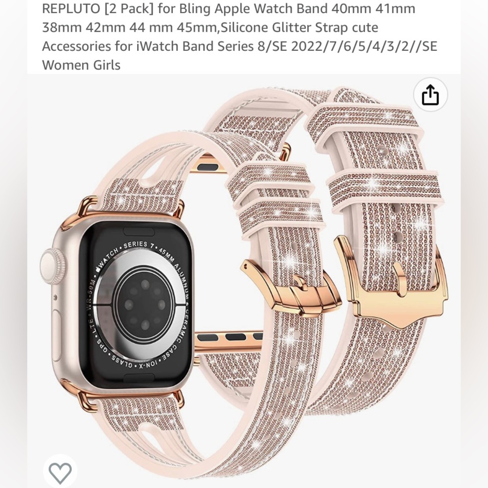 Apple Watch glitter bands